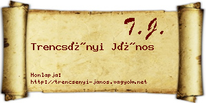 Trencsényi János névjegykártya